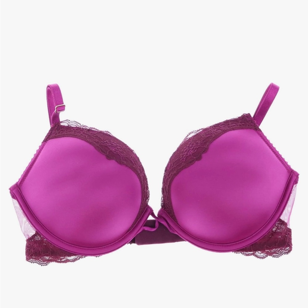 Victoria’s Secret Elegant Lace Trimmed Bra - Plum